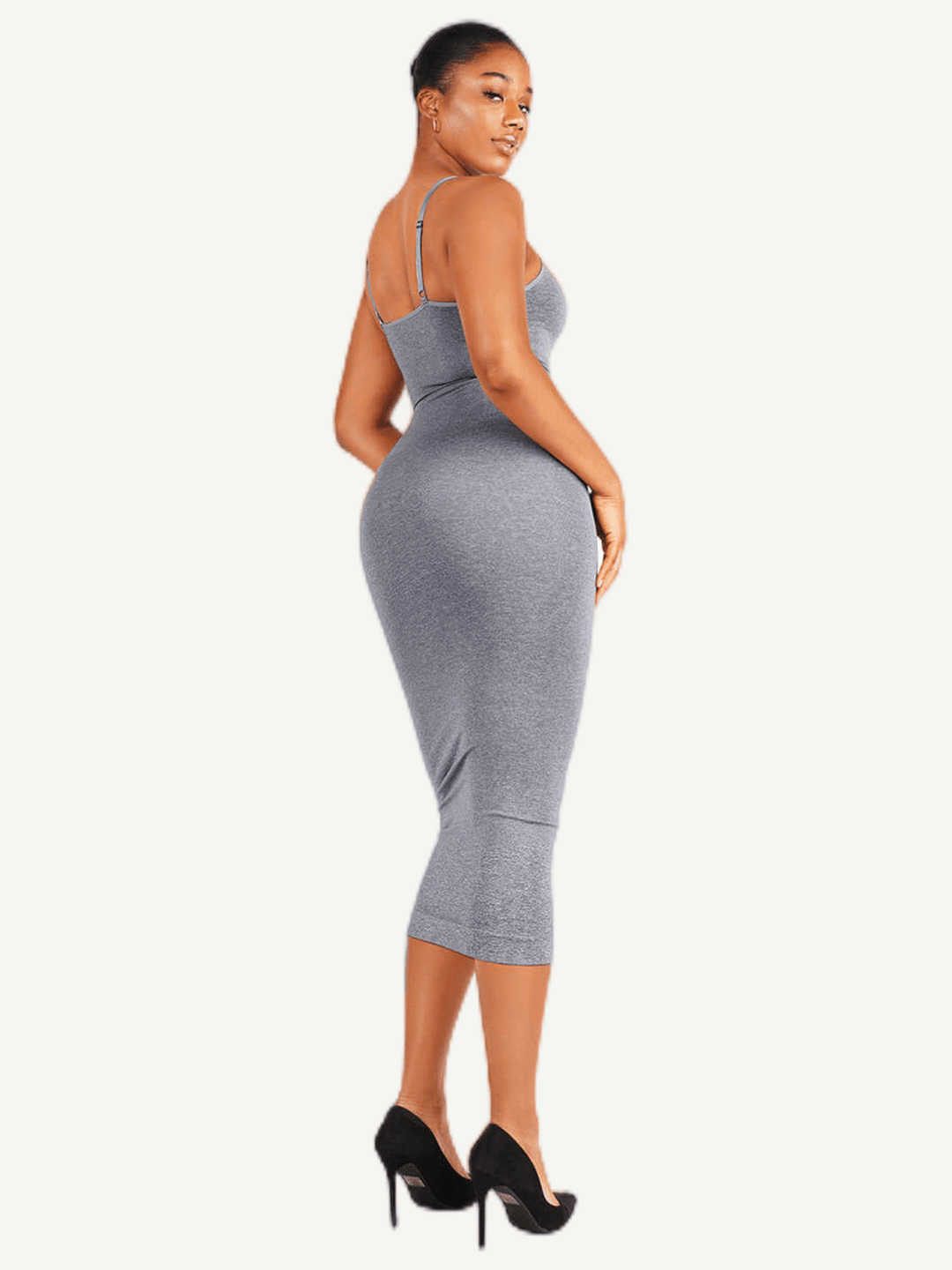 V-neck Maxi Shapewear Dress 
