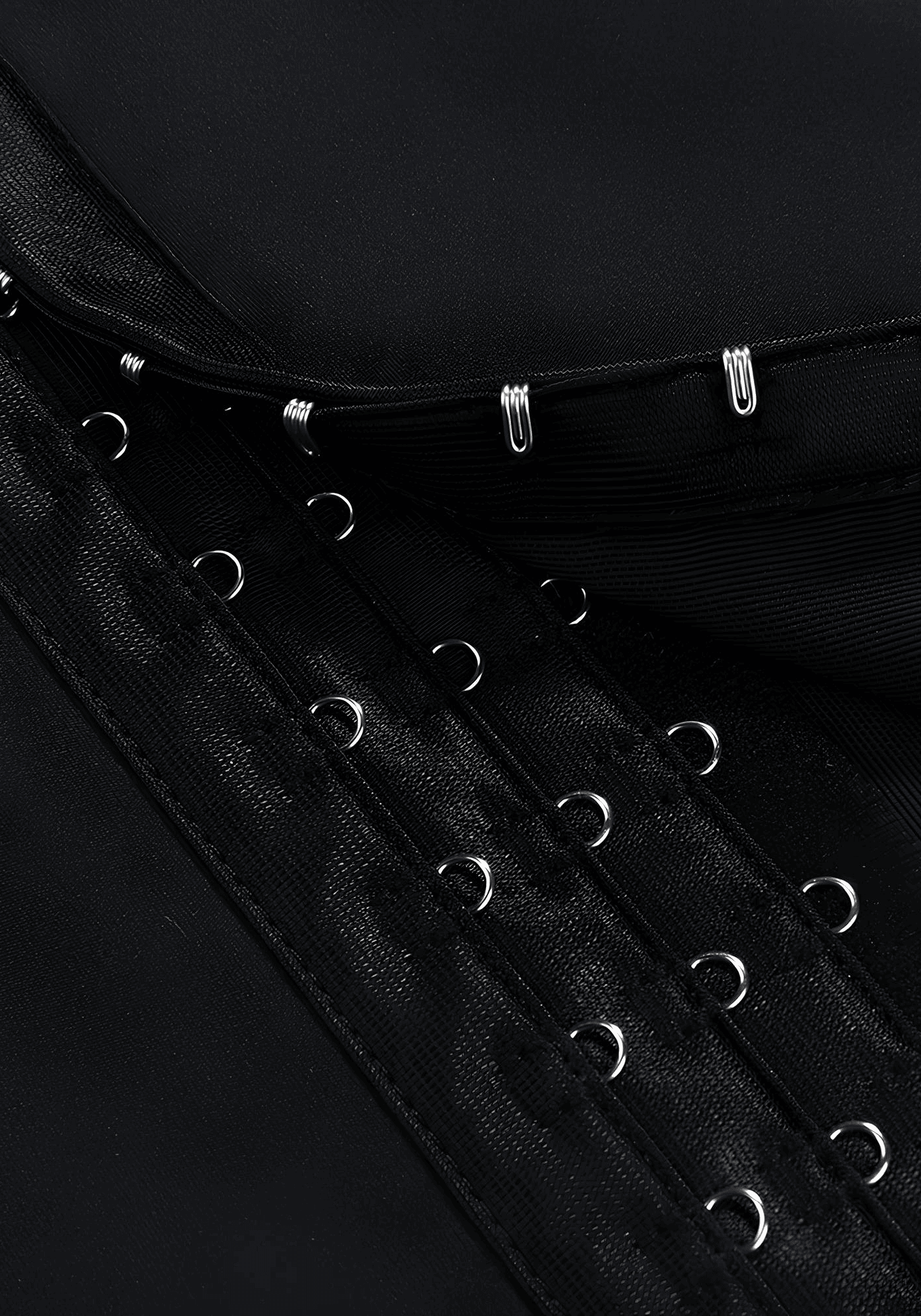 waist trainer leggings with hook-and-eye closure, high-waisted support, and anti-slip strip for a secure fit