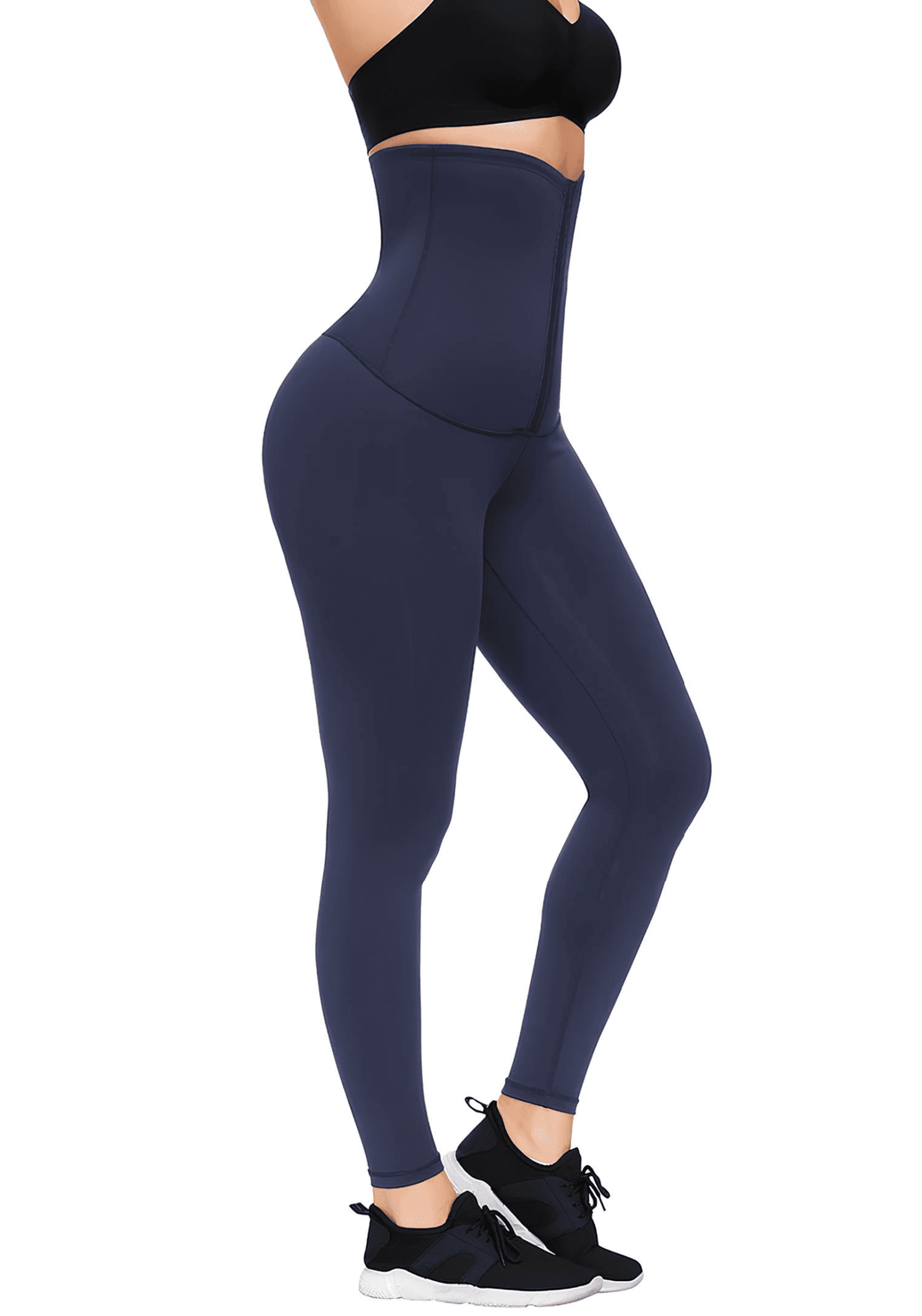waist trainer leggings for women featuring high-waisted slimming fit and secure midsection support