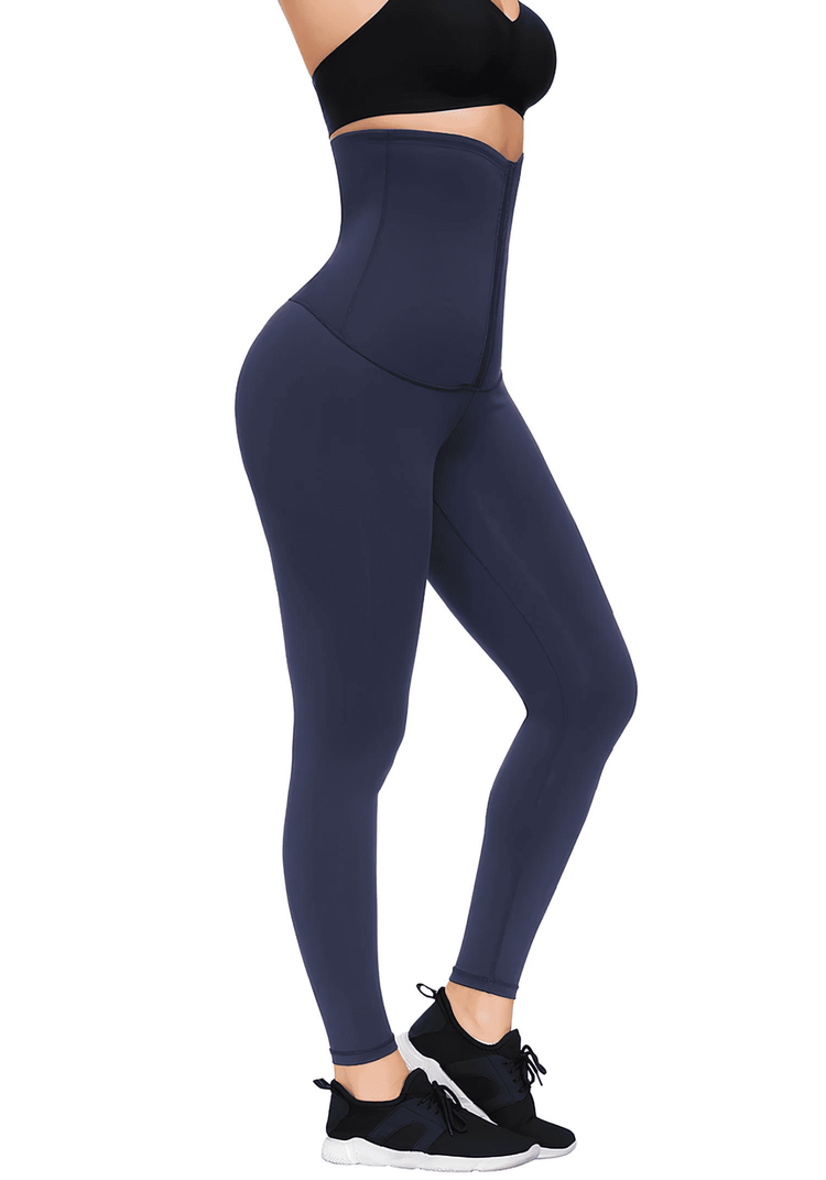 waist trainer leggings for women featuring high-waisted slimming fit and secure midsection support